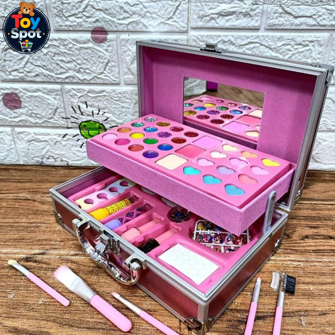 Unicorn Makeup Vanity Case With Mirror & Accessories (46 Kinds)