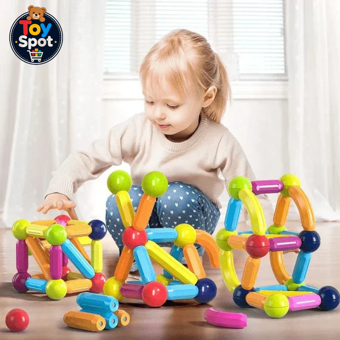Magnetic Stick Building Blocks | Magnetic Bar Construction Set for Kids