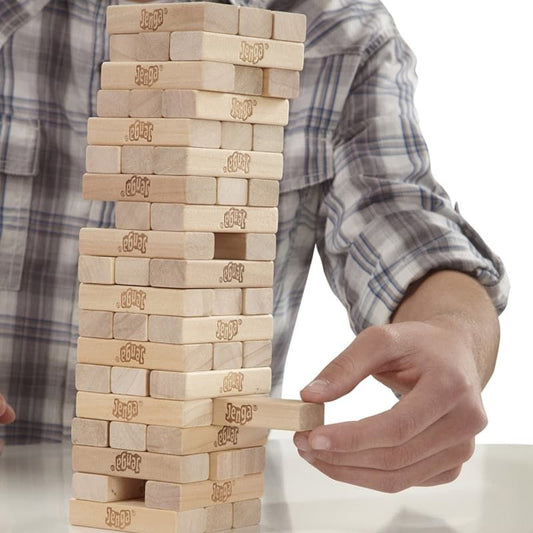 Jenga Wooden Block Tower Game – 45 Hardwood Blocks