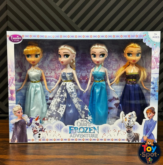 Frozen Dolls Set (Pack of 4) – Elsa, Anna & Friends Princess Doll Collection