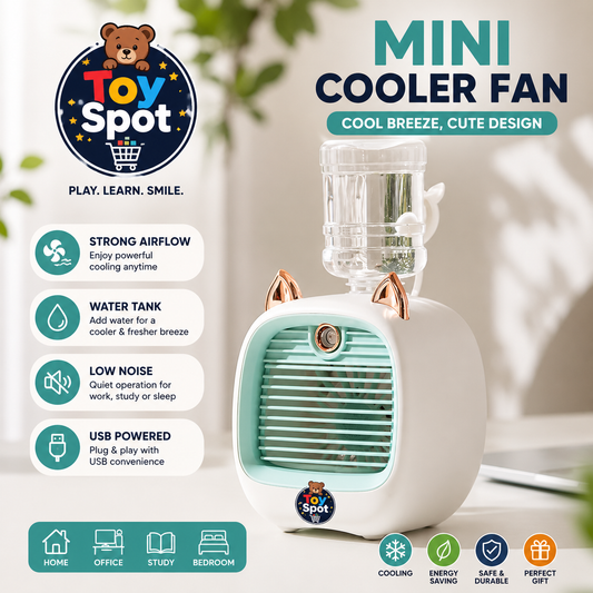 Cute Cat Mini Air Cooler Mist Fan with Water Tank