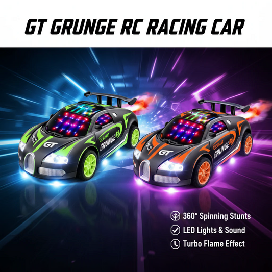 Spray Remote Control Racing Car with Smoke Effect & LED Lights
