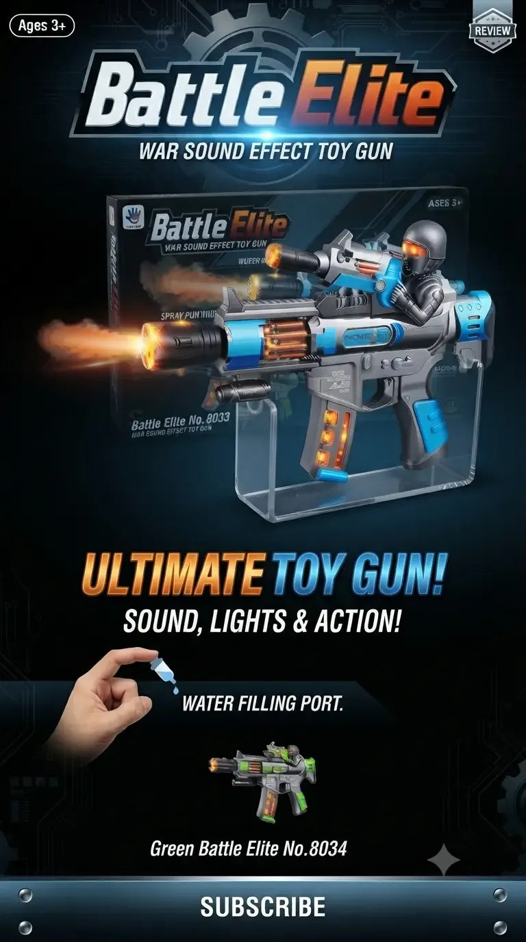Battle Elite War Sound Effect Toy Gun