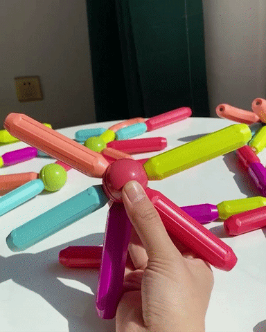 Magnetic Stick Building Blocks | Magnetic Bar Construction Set for Kids