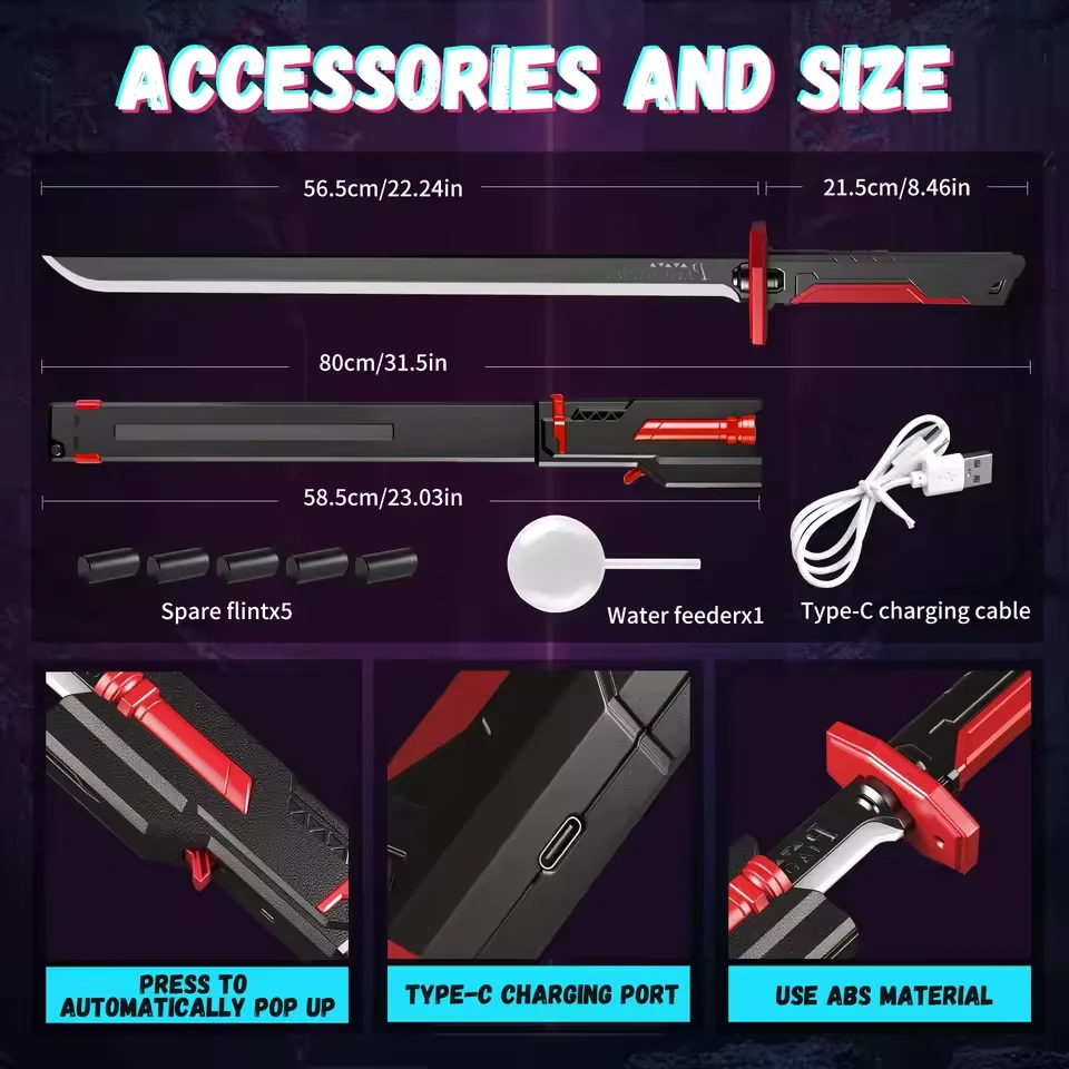 Sparkblade LED Light Sword with Smoke, Sound & MultiColor Lights