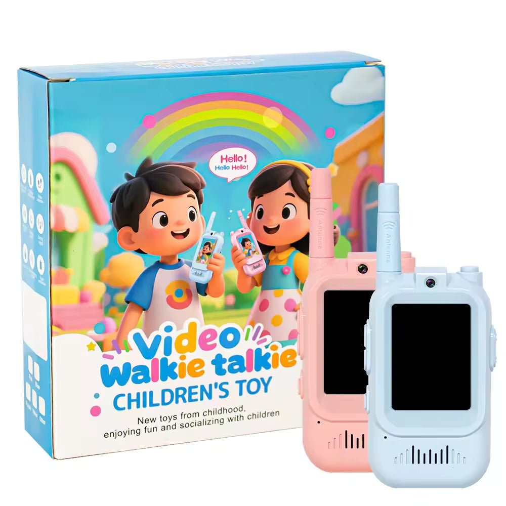 2Pcs Kids Video Walkie Talkie Set