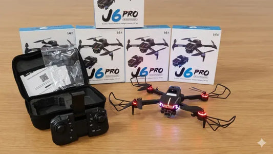 J6 Pro Triple Camera Drone | Brushless 4K RC Drone