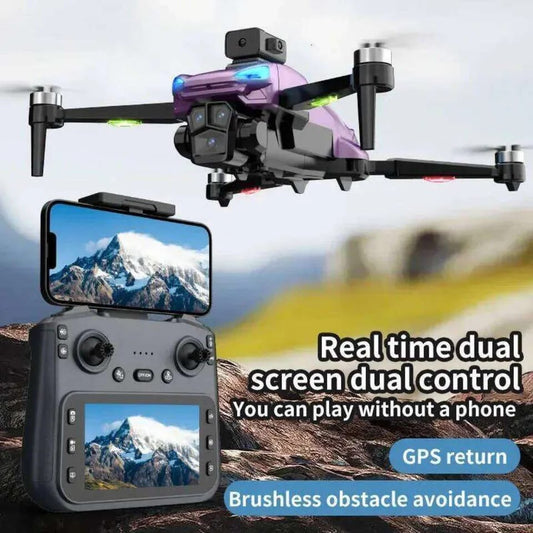 LH-X89G Brushless Motor GPS Camera Drone with HD Dual Camera & LCD Screen Remote