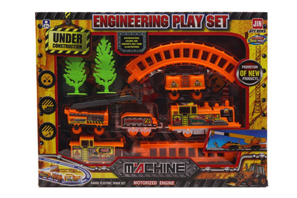 Engineering Play Set Construction Train Track Toy