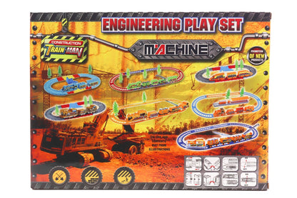 Engineering Play Set Construction Train Track Toy