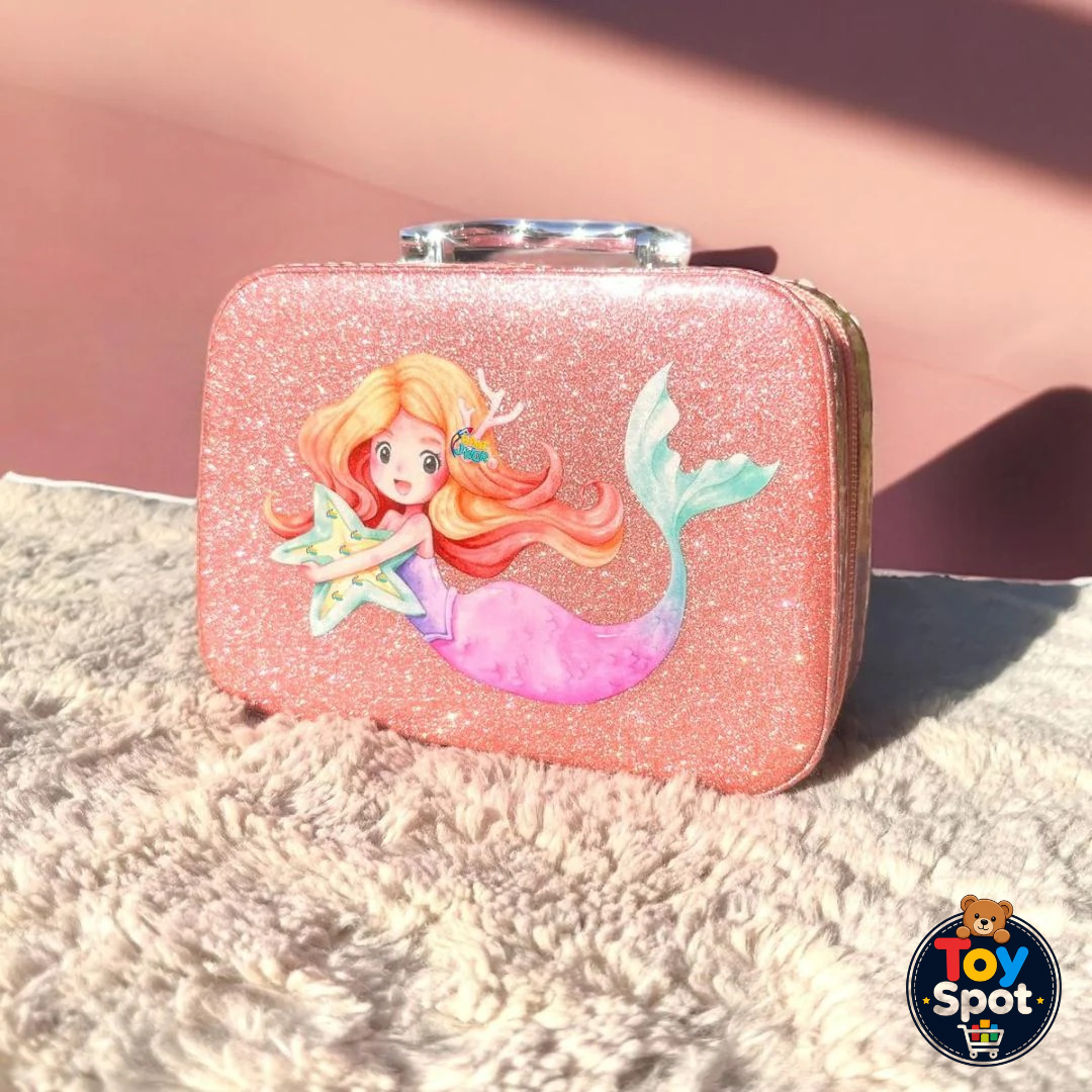 Mermaid 2-in-1 Kids Makeup Kit & Beauty Bag Play Set