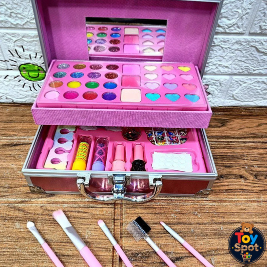 Unicorn Makeup Vanity Case With Mirror & Accessories (46 Kinds)