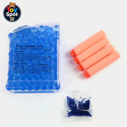 2-in-1 Soft Dart & Water Gel Ball Toy Gun | Manual Blaster for Kids