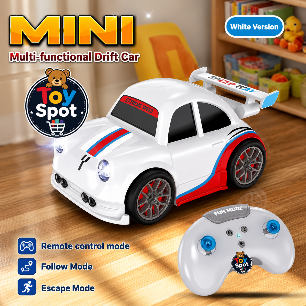 2.4GHz Electric Remote And Induction Controlled Mini Drift Car