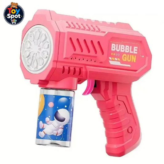 Automatic Bubble Bottle Gun with Lights & Bubble Solution for Kids