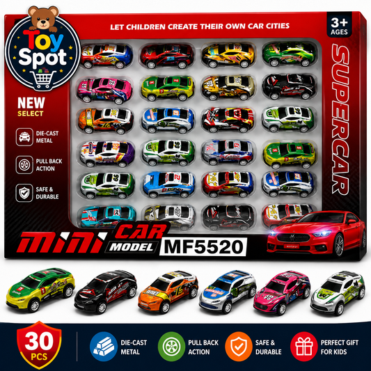 Delux Metal Cars Collection Gift Pack – 24 Cars