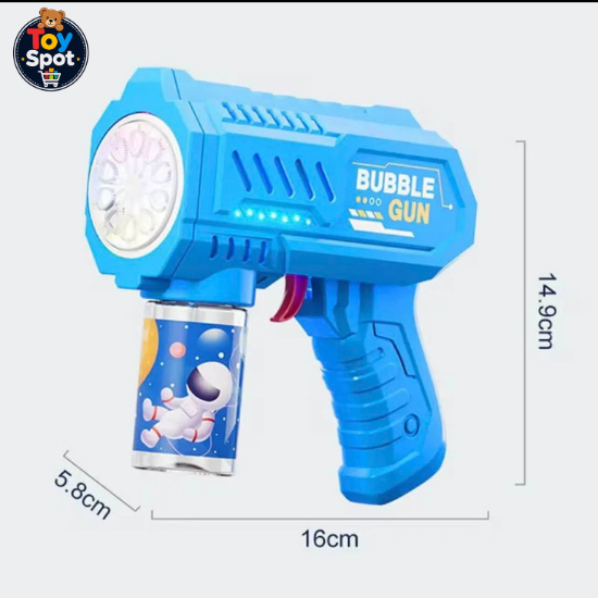 Automatic Bubble Bottle Gun with Lights & Bubble Solution for Kids
