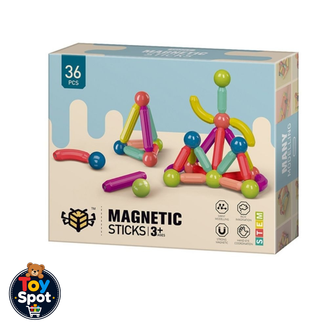 Magnetic Stick Building Blocks | Magnetic Bar Construction Set for Kids