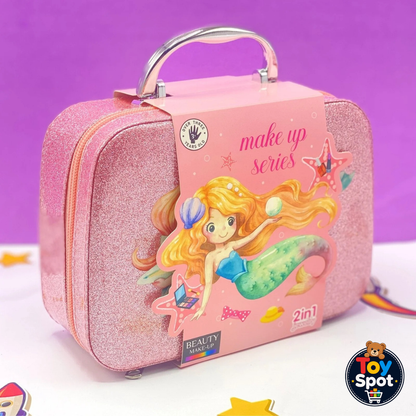 Mermaid 2-in-1 Kids Makeup Kit & Beauty Bag Play Set
