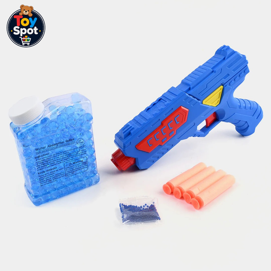 2-in-1 Soft Dart & Water Gel Ball Toy Gun | Manual Blaster for Kids