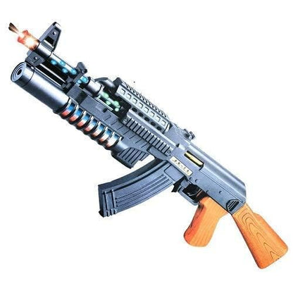 AK-47 Light & Sound Toy Gun with Vibration