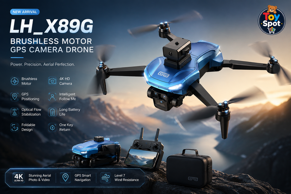 LH-X89G Brushless Motor GPS Camera Drone with HD Dual Camera & LCD Screen Remote