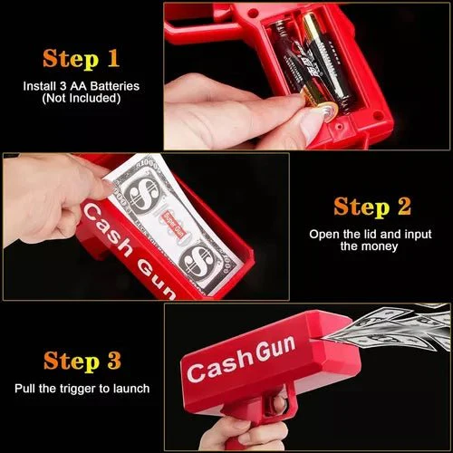 Super Money Gun Battery Operated Toy