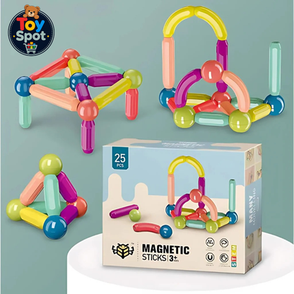 Magnetic Stick Building Blocks | Magnetic Bar Construction Set for Kids
