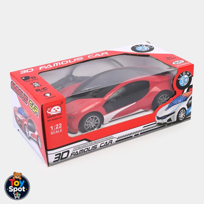 Rechargeable RC Famous Car with 3D Lights & Steam Spray