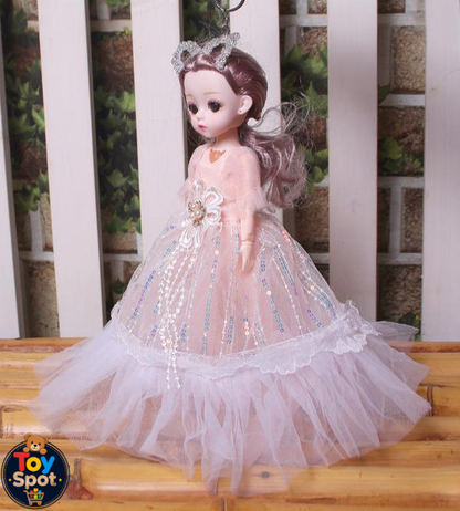 12-Inch Princess Bendable Doll With Dress & Accessories