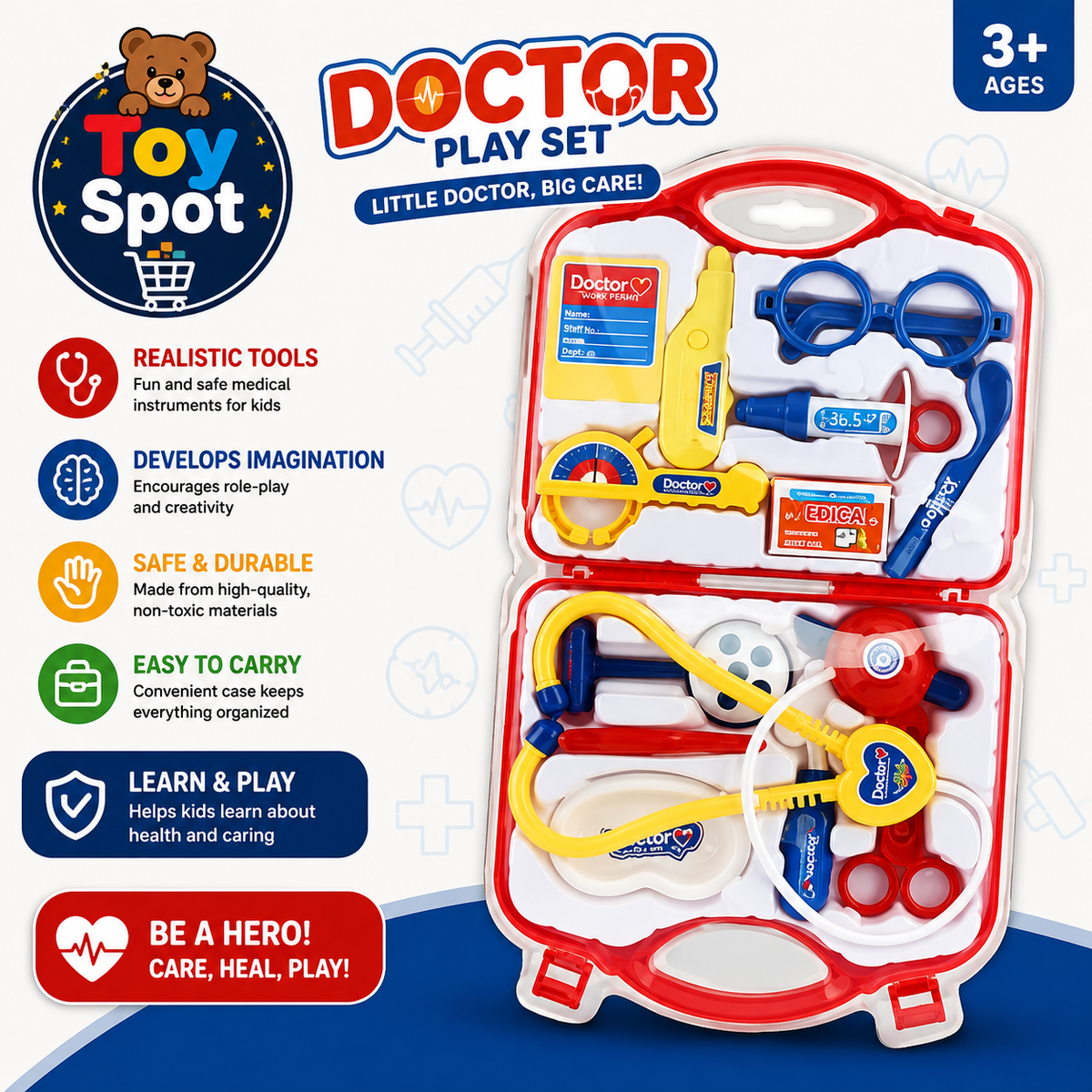 Buy High Play Plastic Doctor Toy Set for Kids