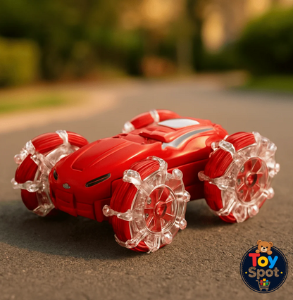 RC Hand Gesture Stunt Car with LED Lights & Rechargeable Battery