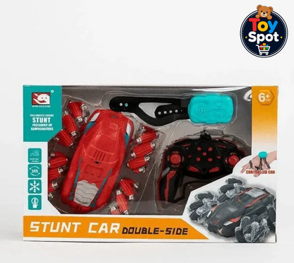RC Hand Gesture Stunt Car with LED Lights & Rechargeable Battery