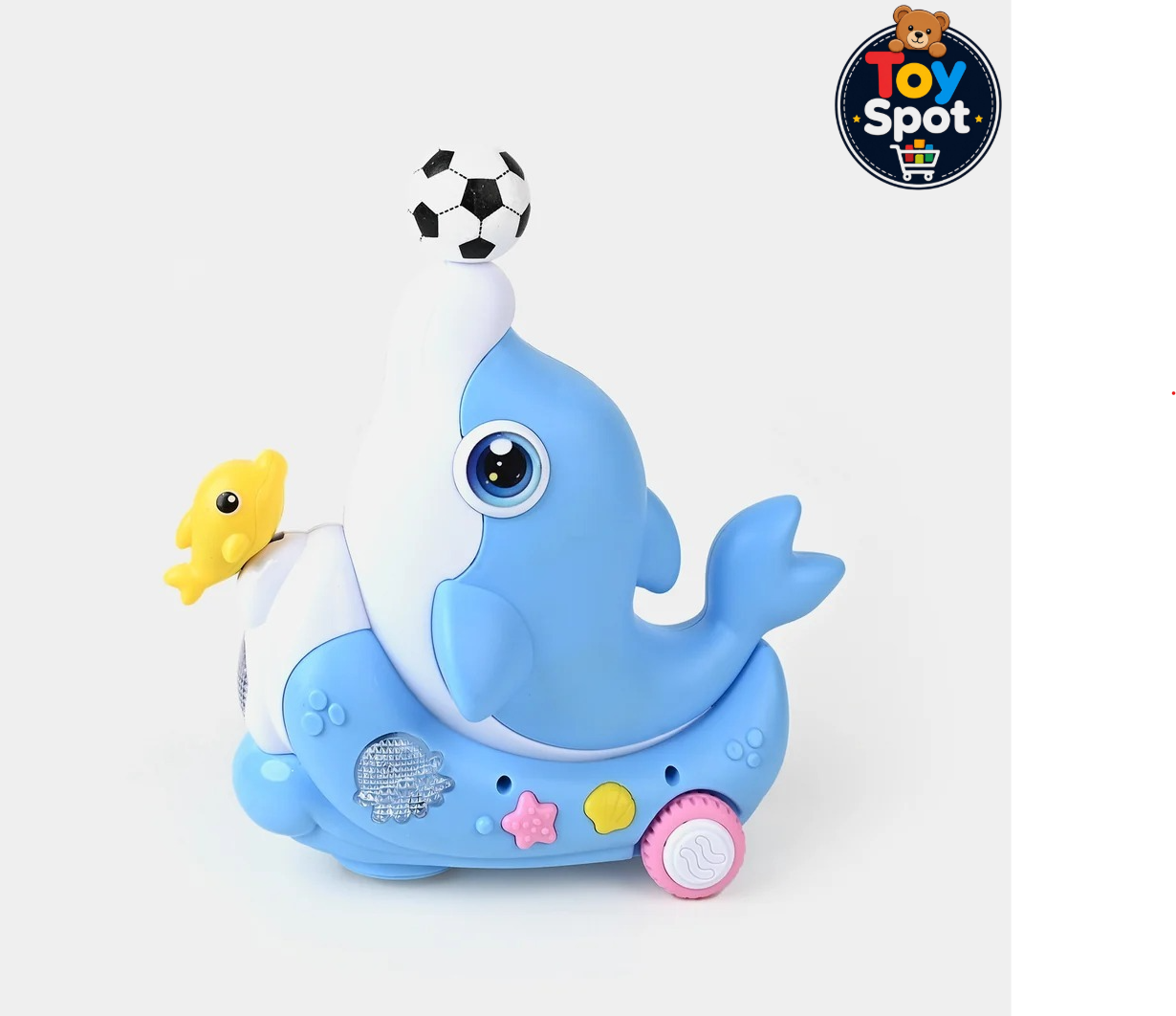 Electric Dolphin Ball Blowing Toy with Music & Lights