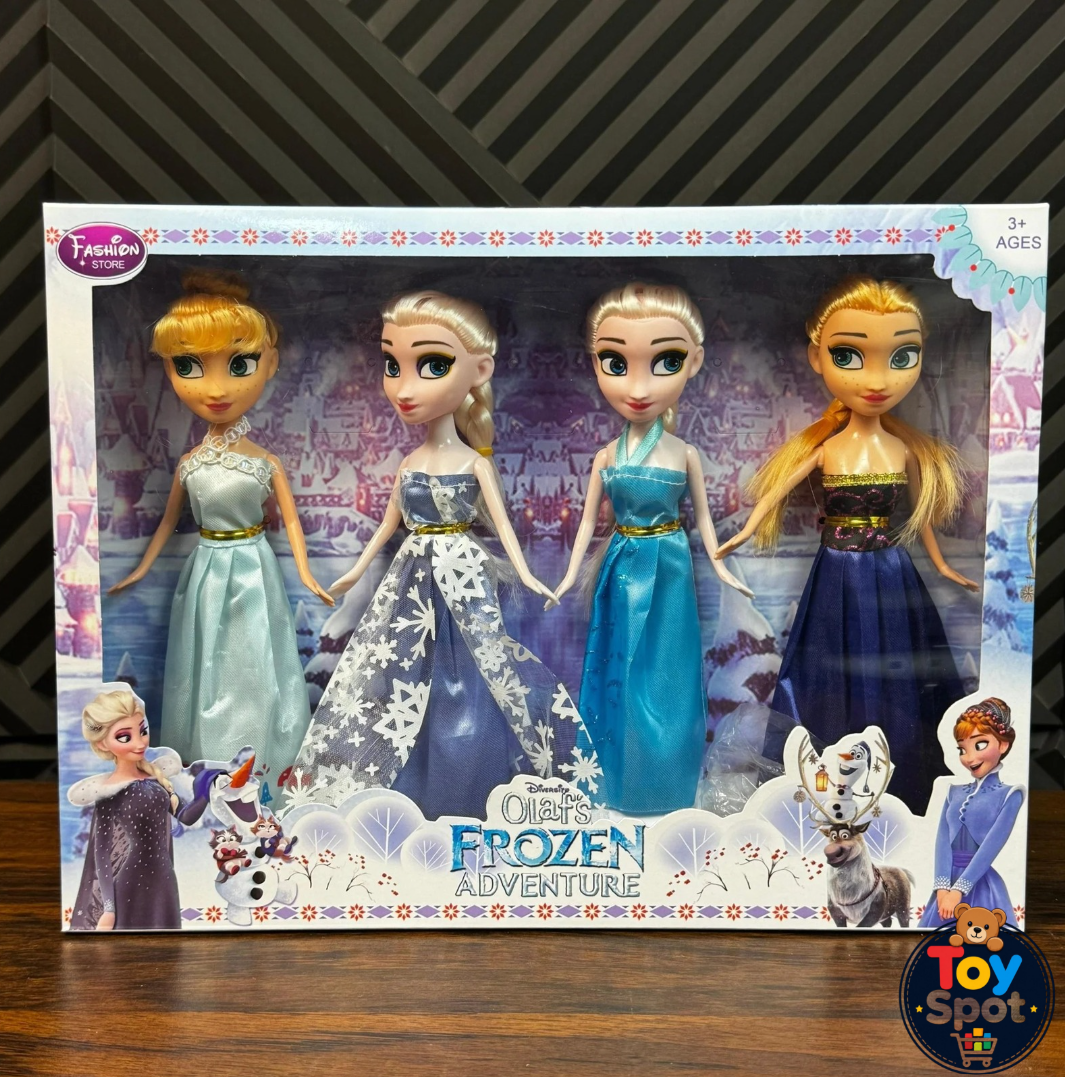 Frozen Dolls Set (Pack of 4) – Elsa, Anna & Friends Princess Doll Collection