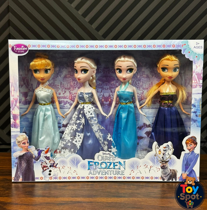 Frozen Dolls Set (Pack of 4) – Elsa, Anna & Friends Princess Doll Collection