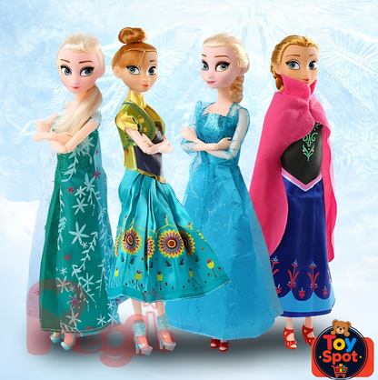Frozen Dolls Set (Pack of 4) – Elsa, Anna & Friends Princess Doll Collection