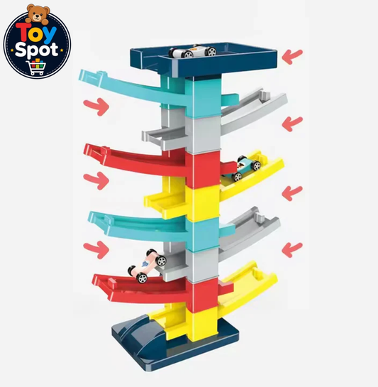 Gliding Railcar Building Blocks Tracks Set | Building Toy