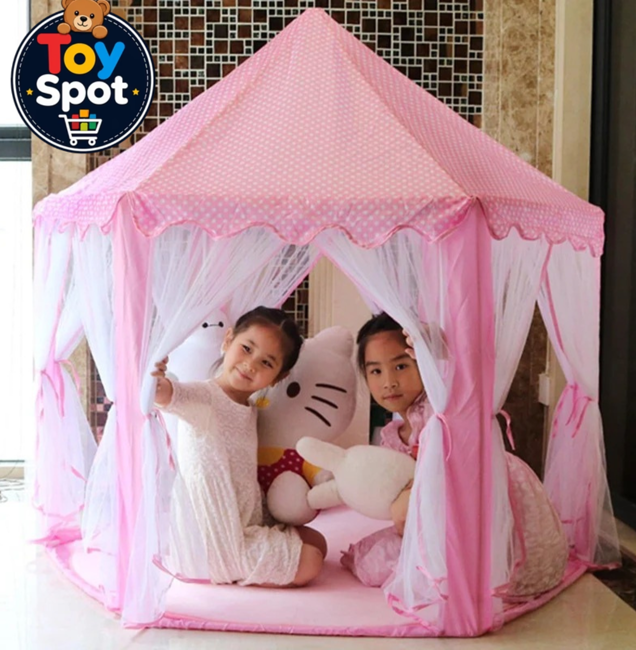 Castle Shaped Cute Princess Tent House – Royal Play Castle for Kids