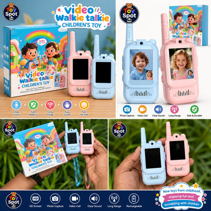 2Pcs Kids Video Walkie Talkie Set