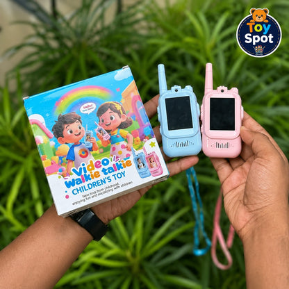 2Pcs Kids Video Walkie Talkie Set
