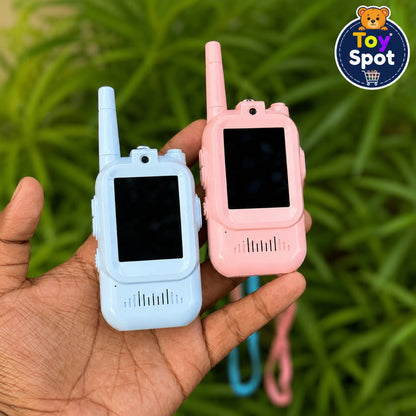 2Pcs Kids Video Walkie Talkie Set