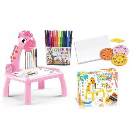 Giraffe LED Projector Drawing Table for Kids