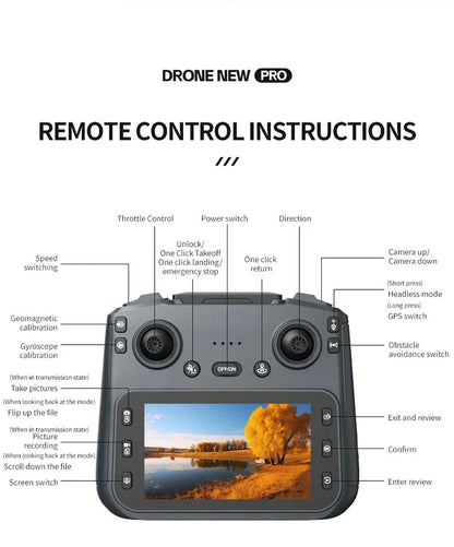 LH-X89G Brushless Motor GPS Camera Drone with HD Dual Camera & LCD Screen Remote