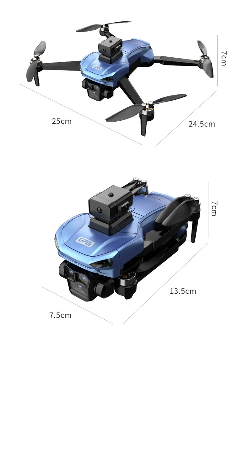 LH-X89G Brushless Motor GPS Camera Drone with HD Dual Camera & LCD Screen Remote