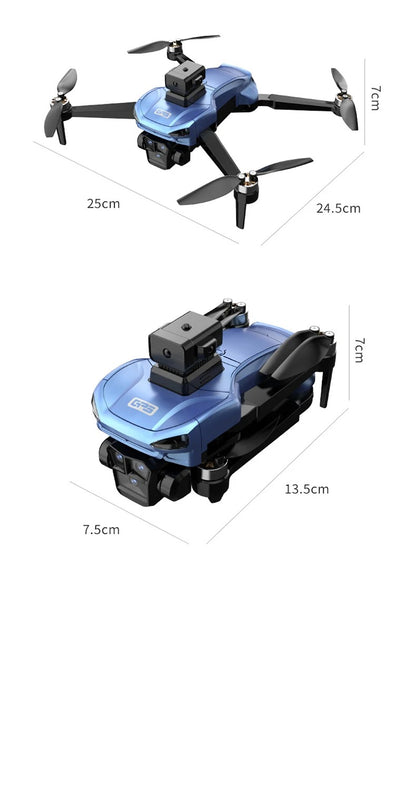 LH-X89G Brushless Motor GPS Camera Drone with HD Dual Camera & LCD Screen Remote
