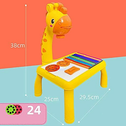 Giraffe LED Projector Drawing Table for Kids