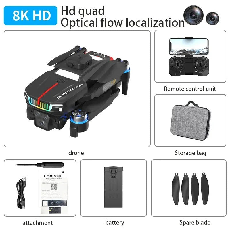 J6 Pro Triple Camera Drone | Brushless 4K RC Drone