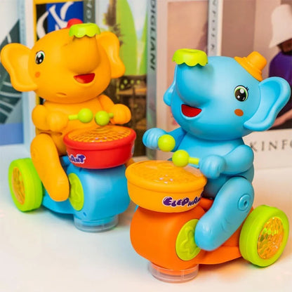 Musical Ball Blowing & Walking Elephant Toy with Lights & Music