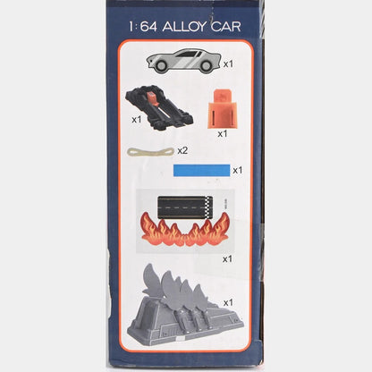 Power Racing Track Toy with Alloy Stunt Car